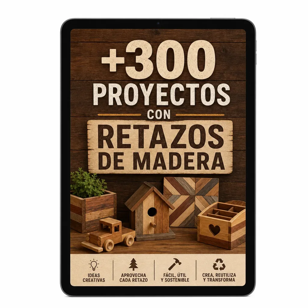 Plan Básico: +300 Proyectos con Retazos de Madera